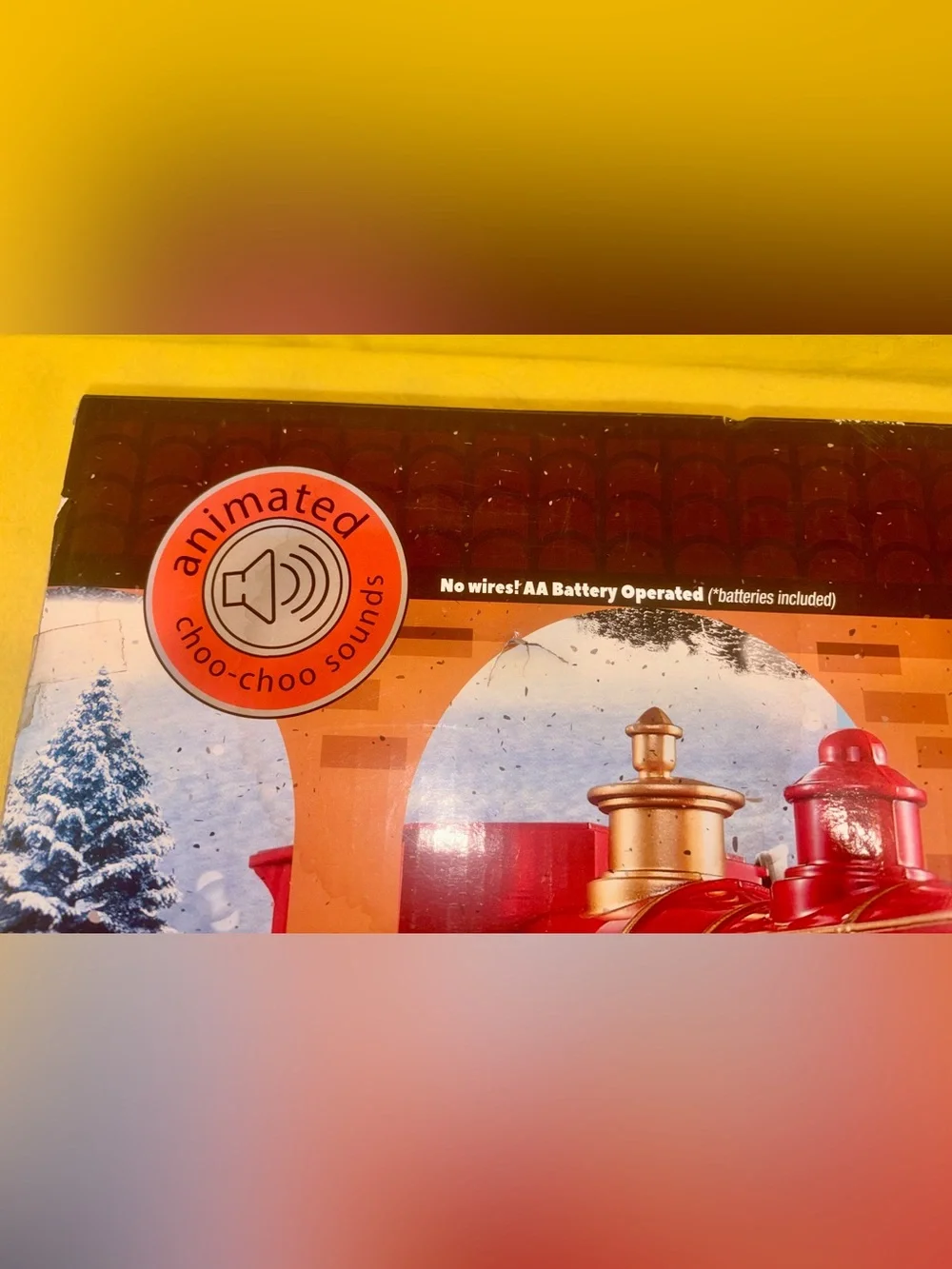 The North Pole Express 47 Piece Christmas Train Set Animated Choo choo Sound New